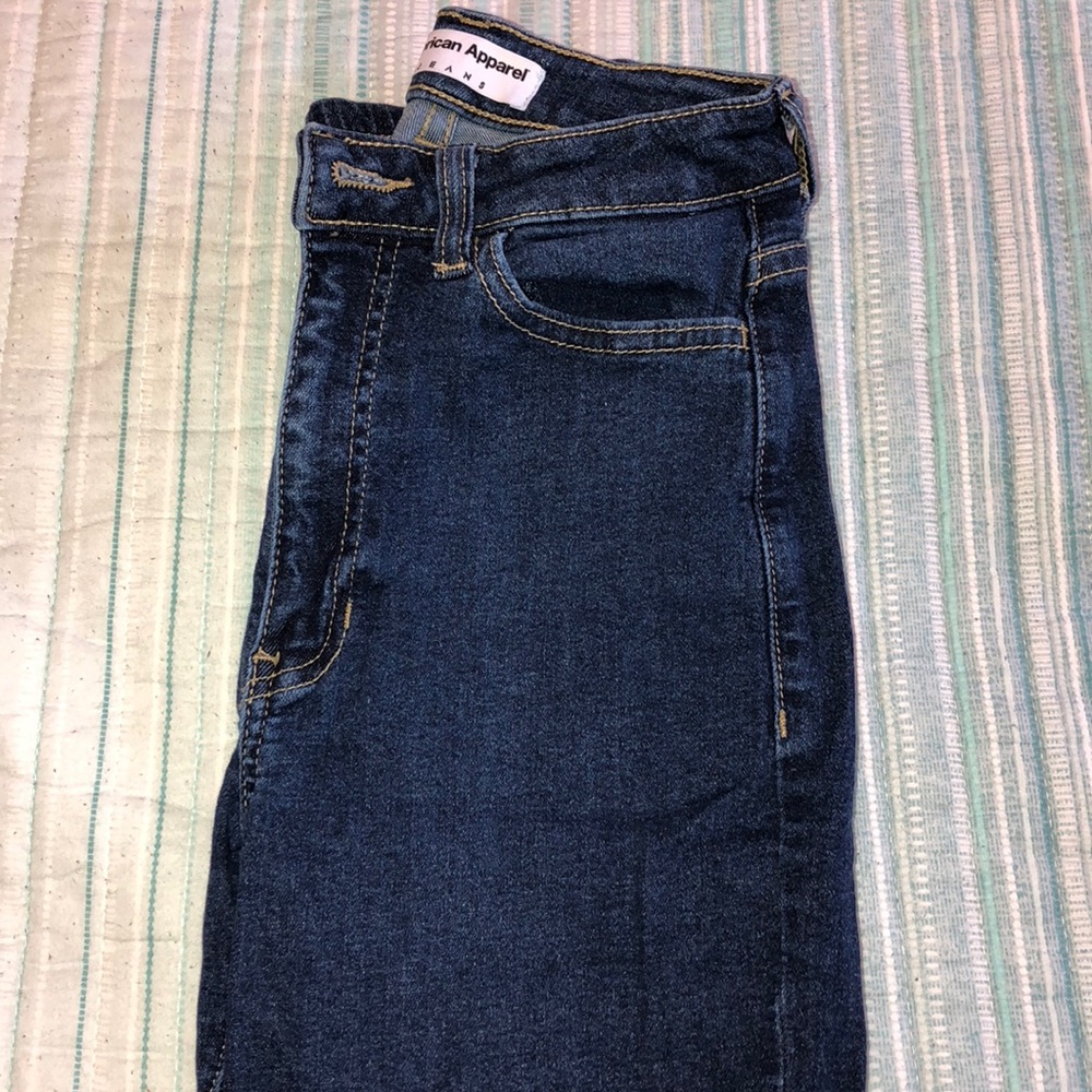 American apparel high waist jeans